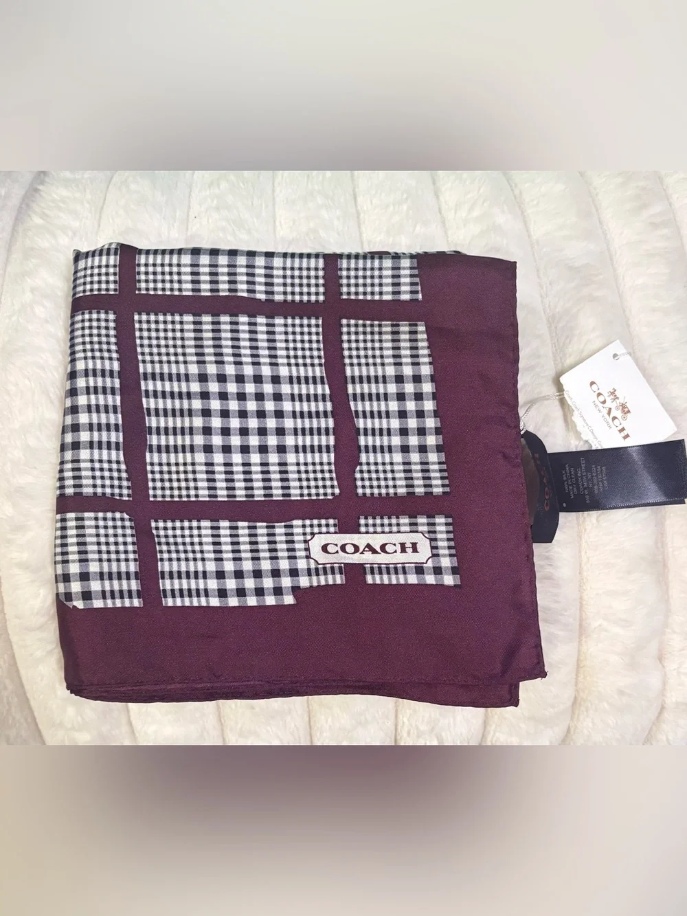 Coach silk scarf